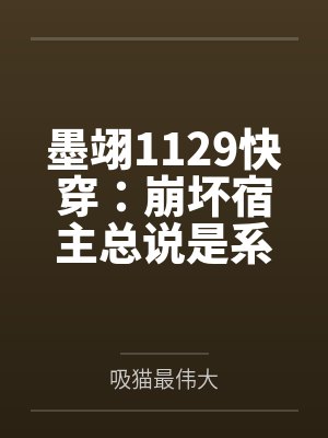 墨翊1129快穿：崩坏宿主总说是系统坏掉了